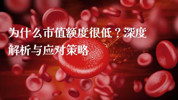 为什么市值额度很低？深度解析与应对策略_https://m.yjjixie.cn_纳指直播间_第1张