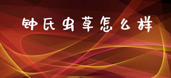 钟氏虫草怎么样_https://m.yjjixie.cn_恒指期货直播间喊单_第1张