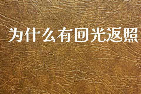 为什么有回光返照_https://m.yjjixie.cn_纳指直播间_第1张