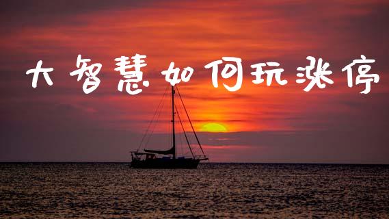 大智慧如何玩涨停_https://m.yjjixie.cn_德指在线喊单直播室_第1张