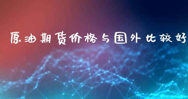 原油期货价格与国外比较好_https://m.yjjixie.cn_恒指期货直播间喊单_第1张