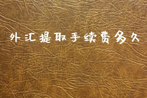 外汇提取手续费多久_https://m.yjjixie.cn_恒生指数直播平台_第1张