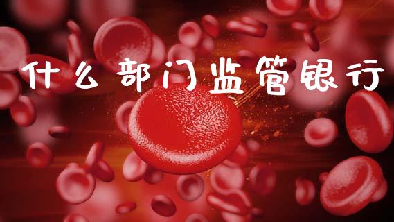 什么部门监管银行_https://m.yjjixie.cn_恒指期货直播间喊单_第1张