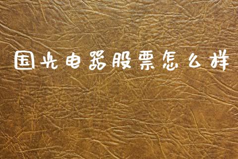 国光电器股票怎么样_https://m.yjjixie.cn_纳指直播间_第1张