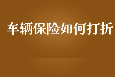 车辆保险如何打折_https://m.yjjixie.cn_恒生指数直播平台_第1张