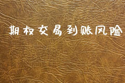 期权交易到账风险_https://m.yjjixie.cn_纳指直播间_第1张