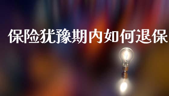 保险犹豫期内如何退保_https://m.yjjixie.cn_恒指期货直播间喊单_第1张