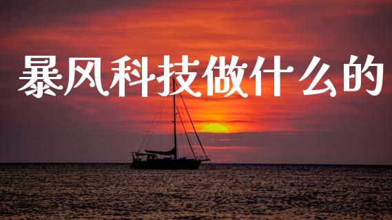 暴风科技做什么的_https://m.yjjixie.cn_恒生指数直播平台_第1张