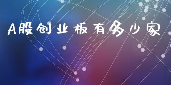 A股创业板有多少家_https://m.yjjixie.cn_纳指直播间_第1张