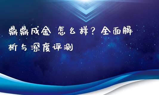 鼎鼎成金 怎么样？全面解析与深度评测_https://m.yjjixie.cn_德指在线喊单直播室_第1张