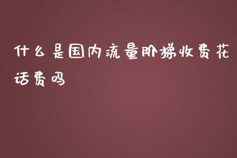 什么是国内流量阶梯收费花话费吗_https://m.yjjixie.cn_德指在线喊单直播室_第1张