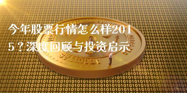 今年股票行情怎么样2015？深度回顾与投资启示_https://m.yjjixie.cn_恒生指数直播平台_第1张