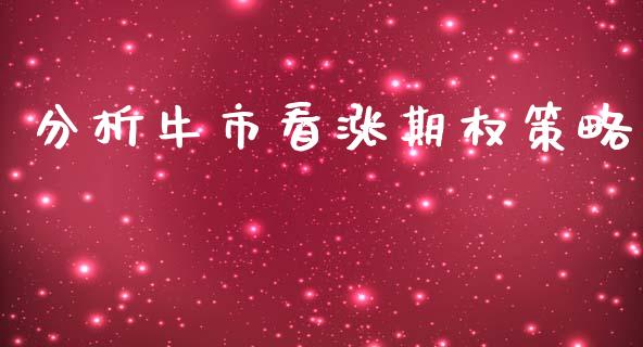 分析牛市看涨期权策略_https://m.yjjixie.cn_德指在线喊单直播室_第1张