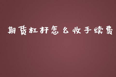 期货杠杆怎么收手续费_https://m.yjjixie.cn_纳指直播间_第1张