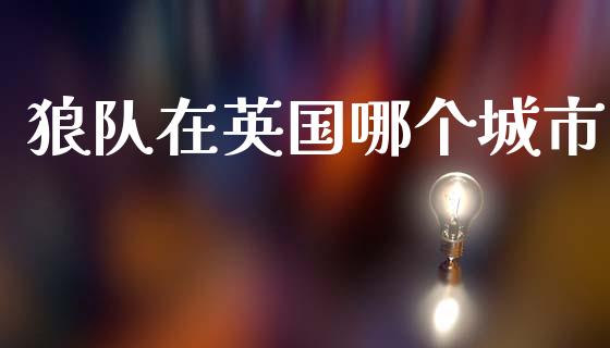 狼队在英国哪个城市_https://m.yjjixie.cn_恒指期货直播间喊单_第1张