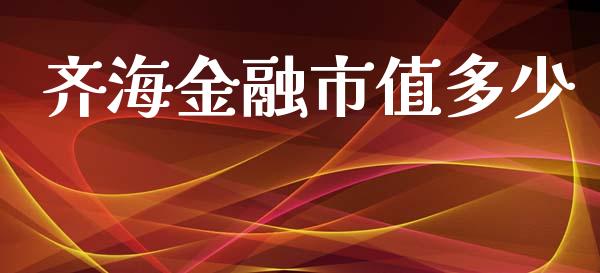 齐海金融市值多少_https://m.yjjixie.cn_恒指期货直播间喊单_第1张