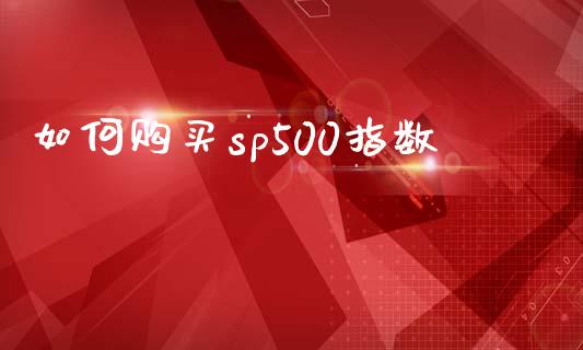 如何购买sp500指数_https://m.yjjixie.cn_恒生指数直播平台_第1张