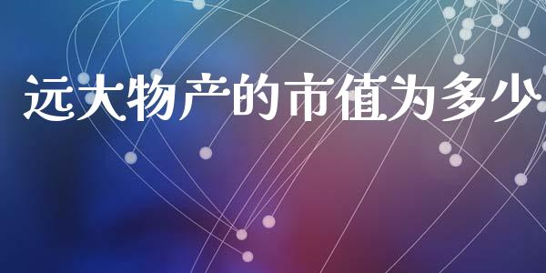 远大物产的市值为多少_https://m.yjjixie.cn_德指在线喊单直播室_第1张