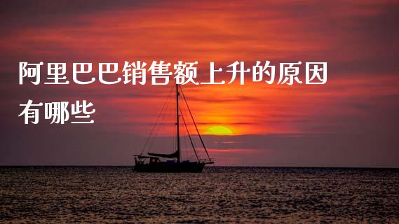 阿里巴巴销售额上升的原因有哪些_https://m.yjjixie.cn_恒指期货直播间喊单_第1张