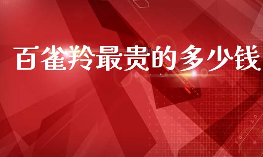 百雀羚最贵的多少钱_https://m.yjjixie.cn_德指在线喊单直播室_第1张