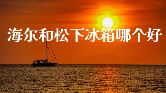 海尔和松下冰箱哪个好_https://m.yjjixie.cn_德指在线喊单直播室_第1张