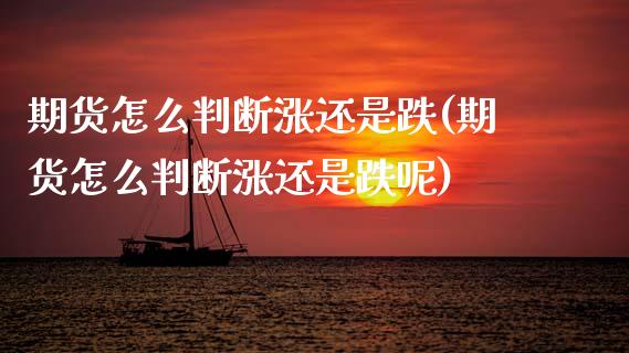 期货怎么判断涨还是跌(期货怎么判断涨还是跌呢)_https://m.yjjixie.cn_德指在线喊单直播室_第1张