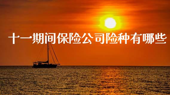 十一期间保险公司险种有哪些_https://m.yjjixie.cn_纳指直播间_第1张