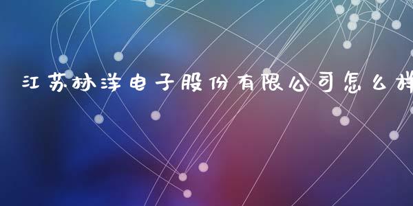 江苏林洋电子股份有限公司怎么样_https://m.yjjixie.cn_恒生指数直播平台_第1张