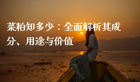 菜粕知多少：全面解析其成分、用途与价值_https://m.yjjixie.cn_恒生指数直播平台_第1张