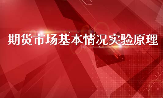 期货市场基本情况实验原理_https://m.yjjixie.cn_恒指期货直播间喊单_第1张