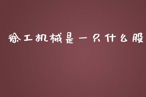 徐工机械是一只什么股_https://m.yjjixie.cn_德指在线喊单直播室_第1张