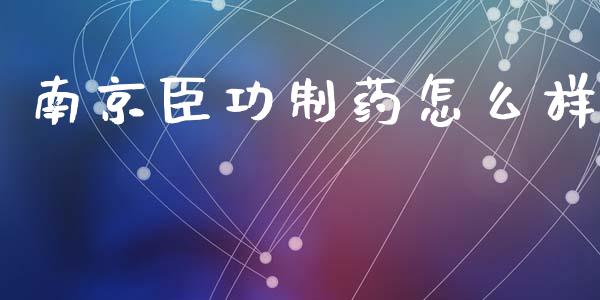 南京臣功制药怎么样_https://m.yjjixie.cn_纳指直播间_第1张