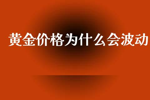 黄金价格为什么会波动_https://m.yjjixie.cn_恒指期货直播间喊单_第1张