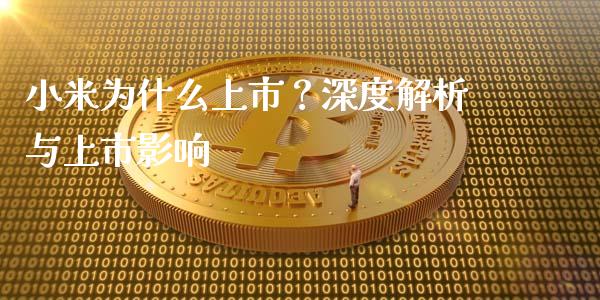 小米为什么上市？深度解析与上市影响_https://m.yjjixie.cn_恒生指数直播平台_第1张