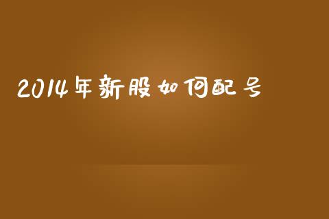 2014年新股如何配号_https://m.yjjixie.cn_德指在线喊单直播室_第1张