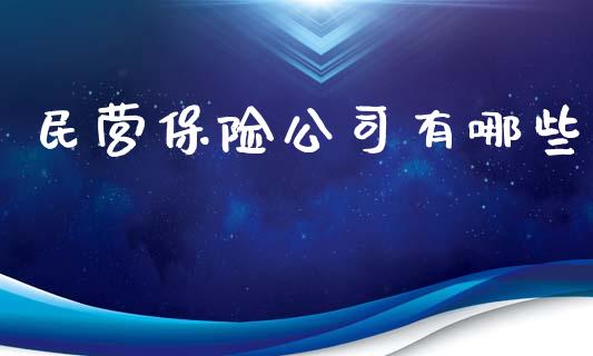 民营保险公司有哪些_https://m.yjjixie.cn_德指在线喊单直播室_第1张