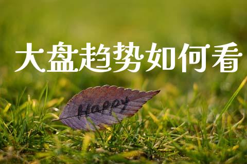 大盘趋势如何看_https://m.yjjixie.cn_恒指期货直播间喊单_第1张