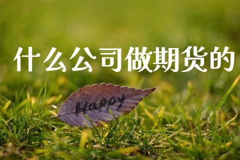什么公司做期货的_https://m.yjjixie.cn_纳指直播间_第1张