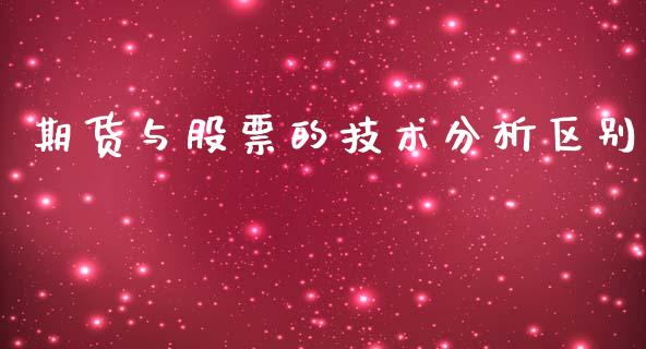 期货与股票的技术分析区别_https://m.yjjixie.cn_恒指期货直播间喊单_第1张