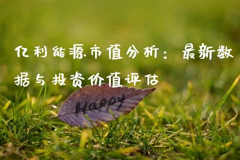 亿利能源市值分析：最新数据与投资价值评估_https://m.yjjixie.cn_恒指期货直播间喊单_第1张