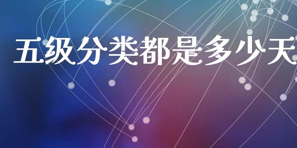 五级分类都是多少天_https://m.yjjixie.cn_德指在线喊单直播室_第1张