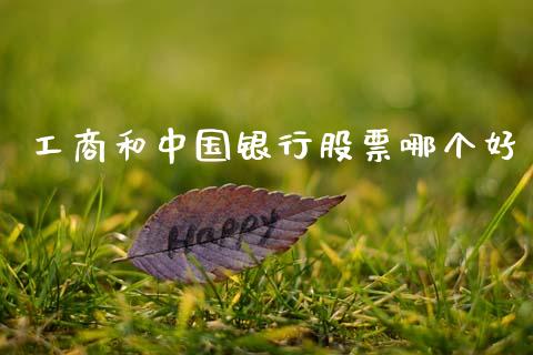 工商和中国银行股票哪个好_https://m.yjjixie.cn_纳指直播间_第1张
