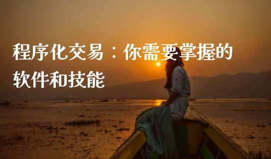 程序化交易：你需要掌握的软件和技能_https://m.yjjixie.cn_恒生指数直播平台_第1张