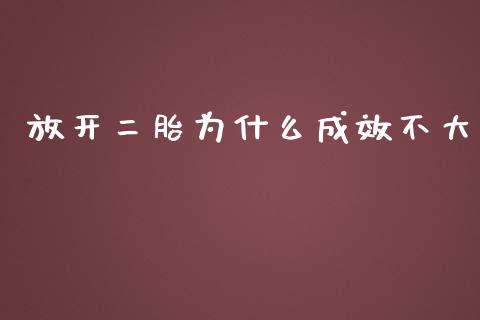 放开二胎为什么成效不大_https://m.yjjixie.cn_德指在线喊单直播室_第1张