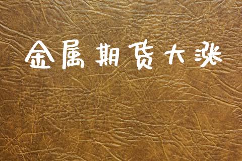 金属期货大涨_https://m.yjjixie.cn_纳指直播间_第1张