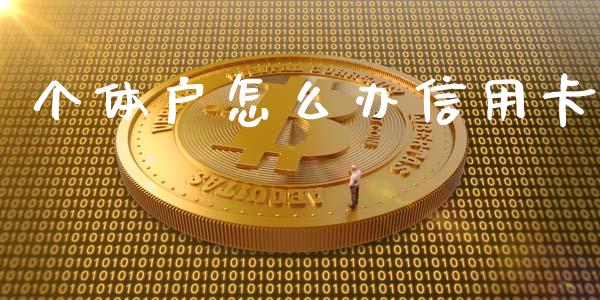 个体户怎么办信用卡_https://m.yjjixie.cn_德指在线喊单直播室_第1张