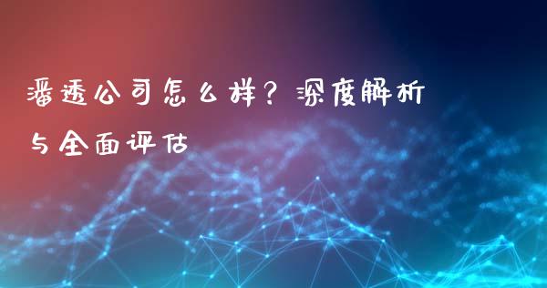 潘透公司怎么样?深度解析与全面评估_恒指期货直播间喊单_第1张_恒生指数直播平台_恒指期货直播间喊单_德指在线喊单直播室_纳指直播间 潘透公司怎么样?深度解析与全面评估_https://m.yjjixie.cn_恒指期货直播间喊单_第1张